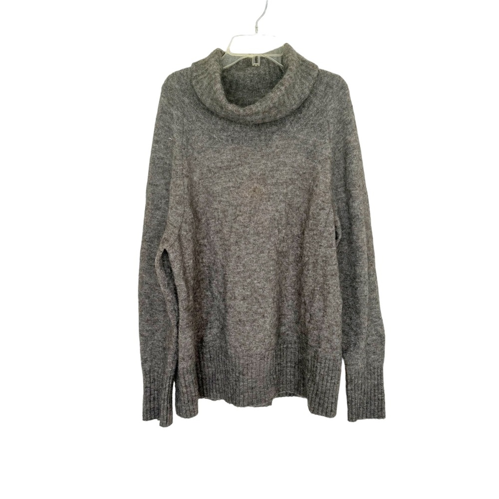 The Group Babaton Plutarch Brown Turtleneck Sweater Alpaca Wool Blend